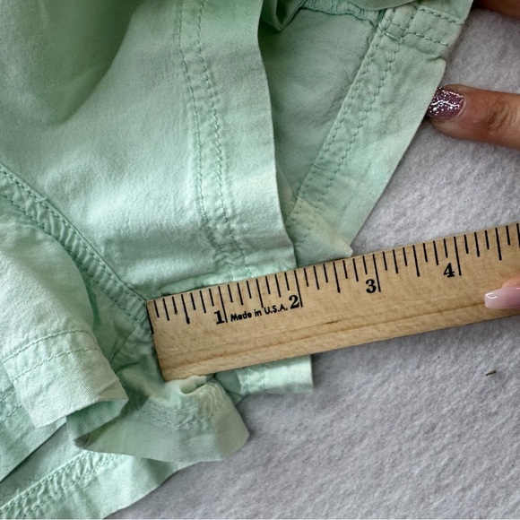 Free People Women's Get Free Pull On Poplin Shorts Size Small Mineral Sea Green - Picture 6 of 8